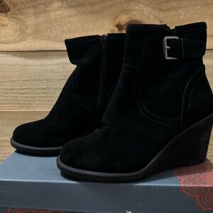 Carlos By Carlos Santana Women’s Wedge Trace Ankle Black Boot Size 7 A1730L4002
